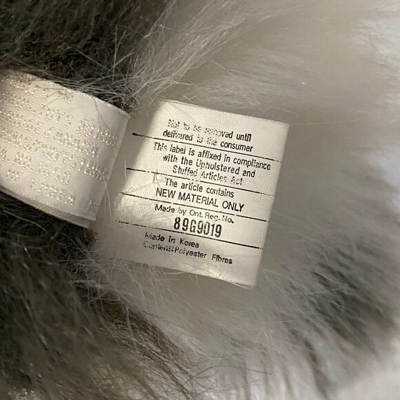 NWT Vintage Ganz The Heritage Collection Googles Raccoon Grey White 18” 1988 - Picture 15 of 16